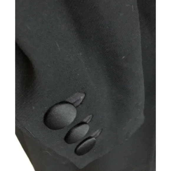 Vintage St John Griffith‎ Gray Black Wool Pocket Blazer Jacket Longline 8 NWT - Picture 13 of 15